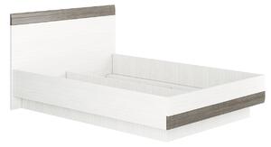 Dvojlôžková posteľ ILKO 140x200 - biela borovica / new grey