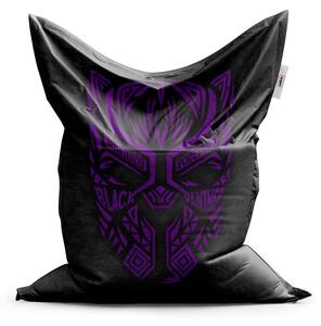 Sablio Sedací vak BLACK PANTHER wakanda forever Fialový - 150x100 cm