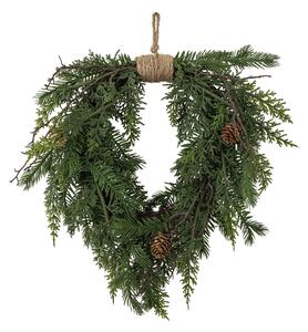 Umelý veniec Pine Heart Green