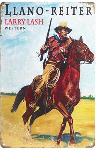 Retro tabuľa Western 20x30cm (Retro ceduľa Larry Lash)