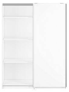 Šatníková skriňa s posuvnými dverami EMILA - šírka 151 cm, biela