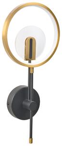 Nástenná LED lampa mosadzná čierna silikón kov svietidlo do kúpeľne moderný dizajn obývacia izba