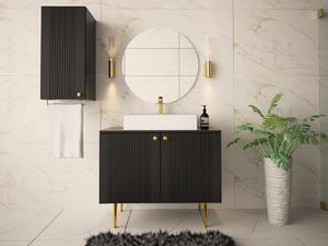 Kúpeľňový set ORIA 3 - čierny + umývadlo ZDARMA