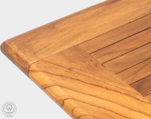 FaKOPA s. r. o. ELEGANTE - obdĺžnikový rozkladací stôl z teaku 120 x 200-300 cm