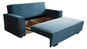Rozkladací gauč s úložným priestorom CHIAKY 3 - modrý