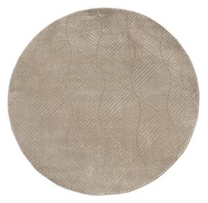 Dekorstudio Okrúhly jednofarebný koberec FANCY 904 - béžový Priemer koberca: 160cm