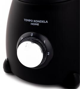 TEMPO-KONDELA-CARSON, stolný mixér v retro štýle, 1,5 l, nehrdzavejúca oceľ, matná čierna