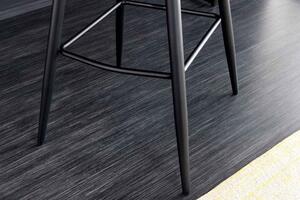 Dizajnová barová stolička Natasha sivý zamat