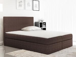 Kontinentálna dvojlôžková posteľ 160x200 MARICELA - hnedá + topper ZDARMA