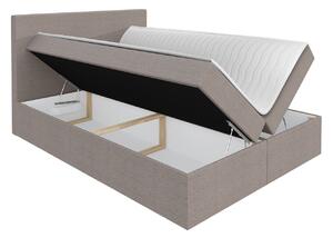 Kontinentálna jednolôžková posteľ 120x200 MARICELA - šedá + topper ZDARMA