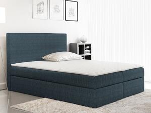 Kontinentálna jednolôžková posteľ 120x200 MARICELA - modrá + topper ZDARMA