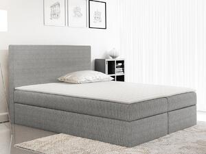 Kontinentálna jednolôžková posteľ 120x200 MARICELA - šedá + topper ZDARMA