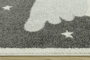 Detský koberec EMILY KIDS 2343A Labuť sivý