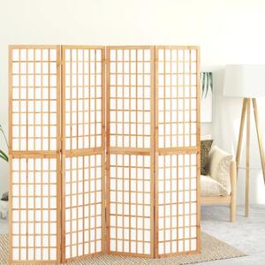 Skladací paraván so 4 panelmi japonský štýl 160x170 cm