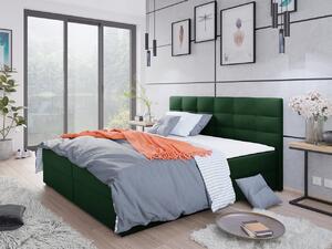 Moderná hotelová posteľ 180x200 BALJA 1 - zelená + topper ZDARMA
