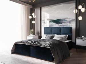 Americká manželská posteľ 180x200 MANNIE 1 - modrá + topper ZDARMA