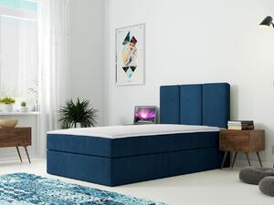 Kontinentálna detská posteľ 100x200 LOBO - modrá, pravé prevedenie + topper ZDARMA