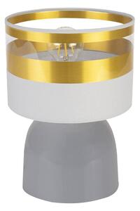 Stolová lampa INTENSE GOLD, 1x textilné tienidlo (výber zo 6 farieb), (výber z 3 farieb konštrukcie)
