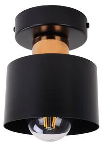 Stropné svietidlo Panta, 1x čierne kovové tienidlo, (výber z 2 farieb uchytenia)