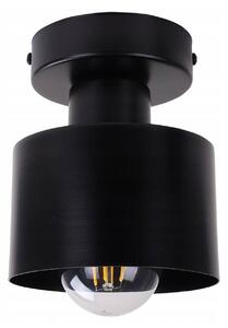 Stropné svietidlo PANTA, 1x čierne kovové tienidlo, (výber z 2 farieb uchytenia)