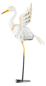 Livarno home Kovový dekoratívny vták (biela volavka) (100371957)