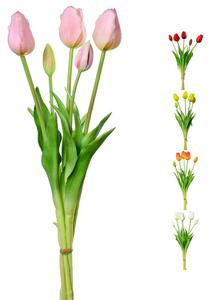 Tulipán zväzok kytička 47cm mix 2 farby cena za 1kytičku
