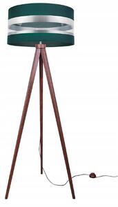 Stojacia lampa Intense Chrome, 1x textilné tienidlo (výber zo 6 farieb), (výber z 5 farieb konštrukcie), (fi 40cm)