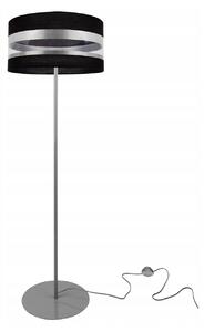 Podlahová lampa INTENSE CHROME, 1x textilné tienidlo (výber zo 6 farieb), (výber z 3 farieb konštrukcie), (fi 40cm), O
