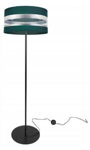 Stojacia lampa Intense Chrome, 1x textilné tienidlo (výber zo 6 farieb), (výber z 3 farieb konštrukcie), (fi 40cm), o