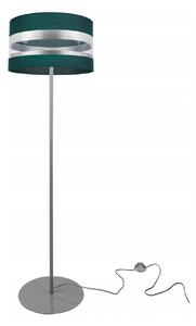Stojacia lampa Intense chrome, 1x textilné tienidlo (výber zo 6 farieb), (výber z 3 farieb konštrukcie), (fi 35cm), o