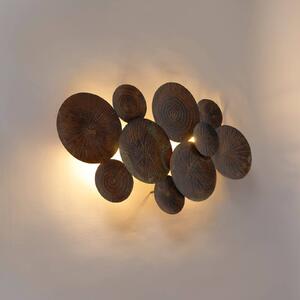 Nástenné svietidlo Lindby Soraya, meď, kov, 2 svetlá, 53 cm