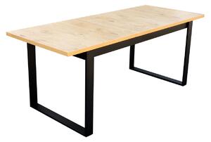 Jedálenský rozkladací stôl MOVILE 32 - dub lancelot / čierny