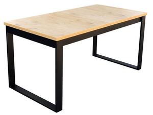 Jedálenský rozkladací stôl MOVILE 32 - dub lancelot / čierny