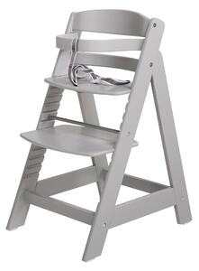 Roba Detská drevená vysoká jedálenská stolička Sit Up (sivá) (100306933)