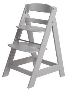Roba Detská drevená vysoká jedálenská stolička Sit Up (sivá) (100306933)