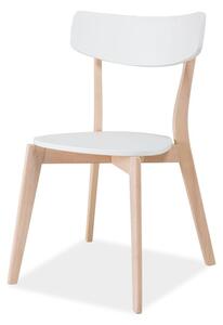 Jedálenská stolička TABA dub/biela