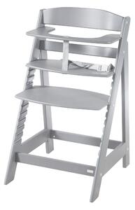 Roba Detská drevená vysoká jedálenská stolička Sit Up (sivá/flex) (100306933)