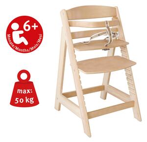 Roba Detská drevená vysoká jedálenská stolička Sit Up (prírodná/flex) (100306933)