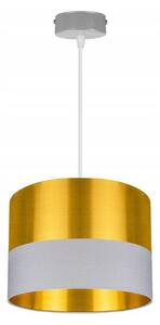 Závesné svietidlo GOLDEN, 1x zlaté textilné tienidlo (výber z 2 farieb), (výber z 2 farieb konštrukcie)