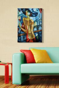 Wallity Obraz na plátne Cubism lady 50x70 cm