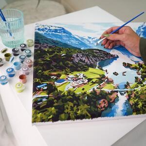 Maľovanie podľa čísiel malebné Alpy