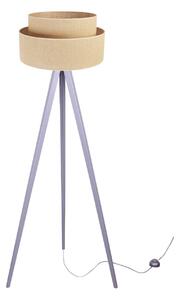 Podlahová lampa JUTA, 1x jutové tienidlo, (výber zo 6 farieb konštrukcie)