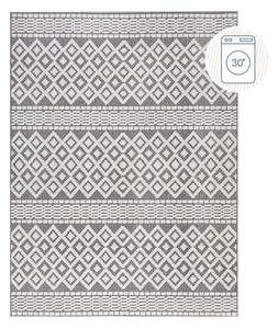 Sivý umývateľný koberec zo ženilky 80x160 cm Jhansi – Flair Rugs