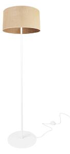 Stojacia lampa Juta, 1x jutové tienidlo, (výber z 3 farieb konštrukcie), (fi 35cm), o