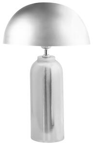 Stolná lampa strieborná kovová železná podstavec 55 cm moderný štýl obývacia izba spálňa