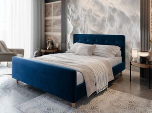 Jednolôžková čalúnená posteľ NESSIE - 120x200, modrá