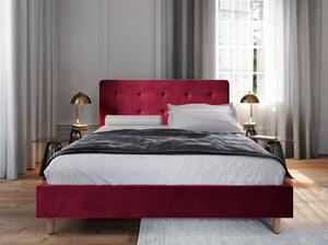 Jednolôžková posteľ s úložným priestorom NOOR - 90x200, červená