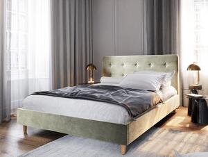 Manželská posteľ s úložným priestorom NOOR - 140x200, béžová