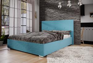 Manželská posteľ s úložným priestorom FLEK 2 - 180x200, modrá