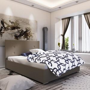 Manželská posteľ s úložným priestorom FLEK 3 - 140x200, béžová